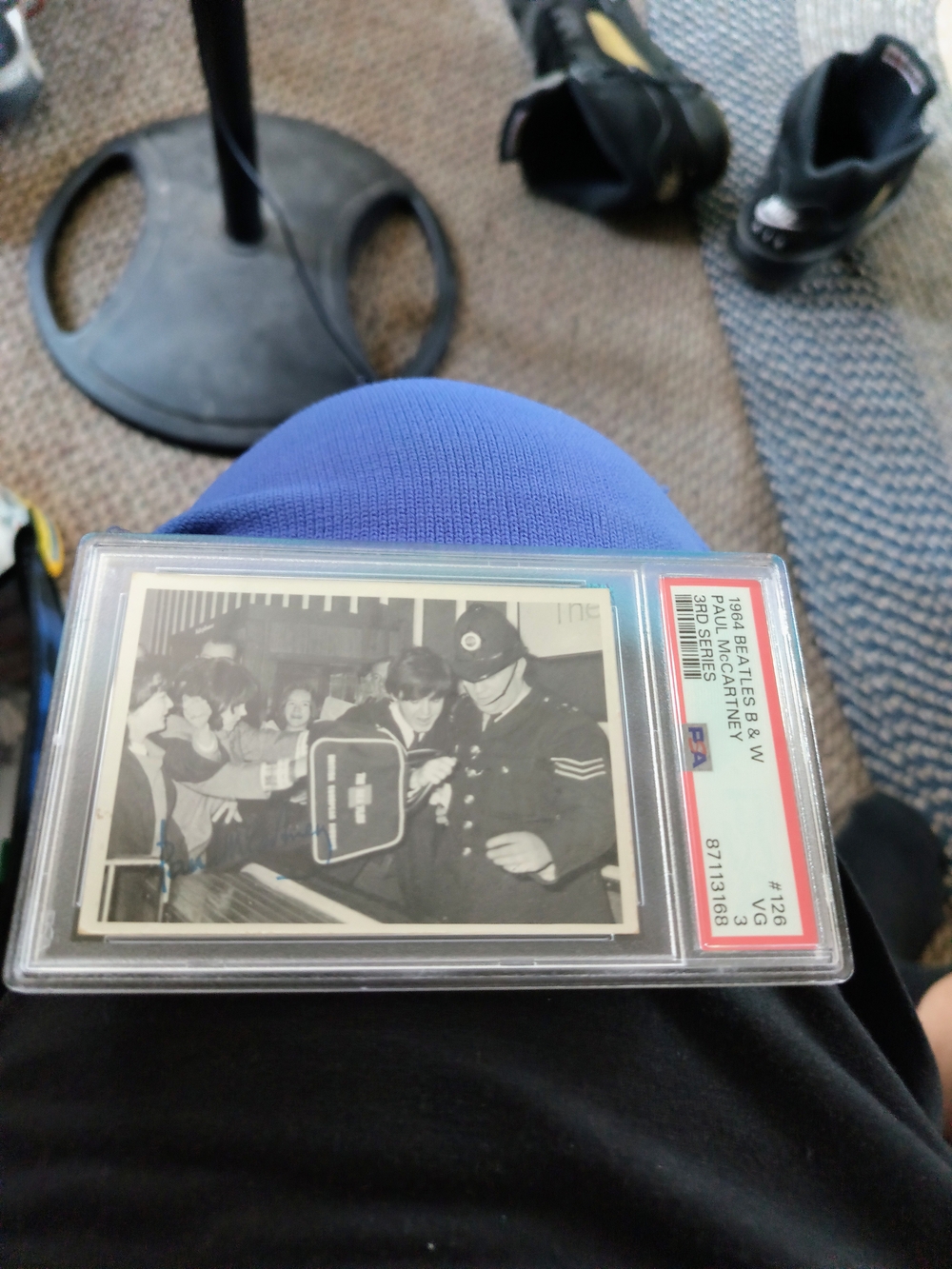The Beatles Graded Card Paul McCartney Black And White 1964
